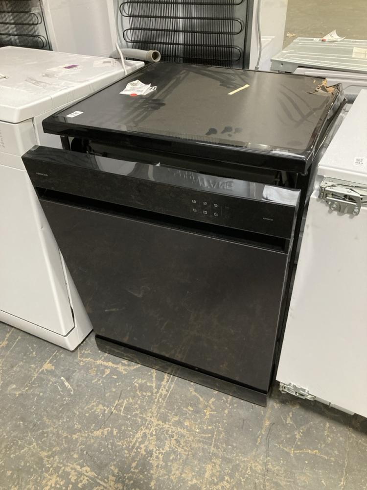 Lot 909  
            Chesterfield SR39 - Collection or Optional Delivery Available 

                
KENWOOD FREESTANDING DISHWASHER IN BLACK MODEL: KDW60T25 ORIGINAL RRP- £395 (LOCA...