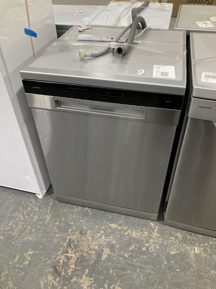 Lot 917  
            Chesterfield SR39 - Collection or Optional Delivery Available 

                
KENWOOD FREESTANDING DISHWASHER IN SILVER MODEL: KDW60X25 ORIGINAL RRP- £349 (LOC...
