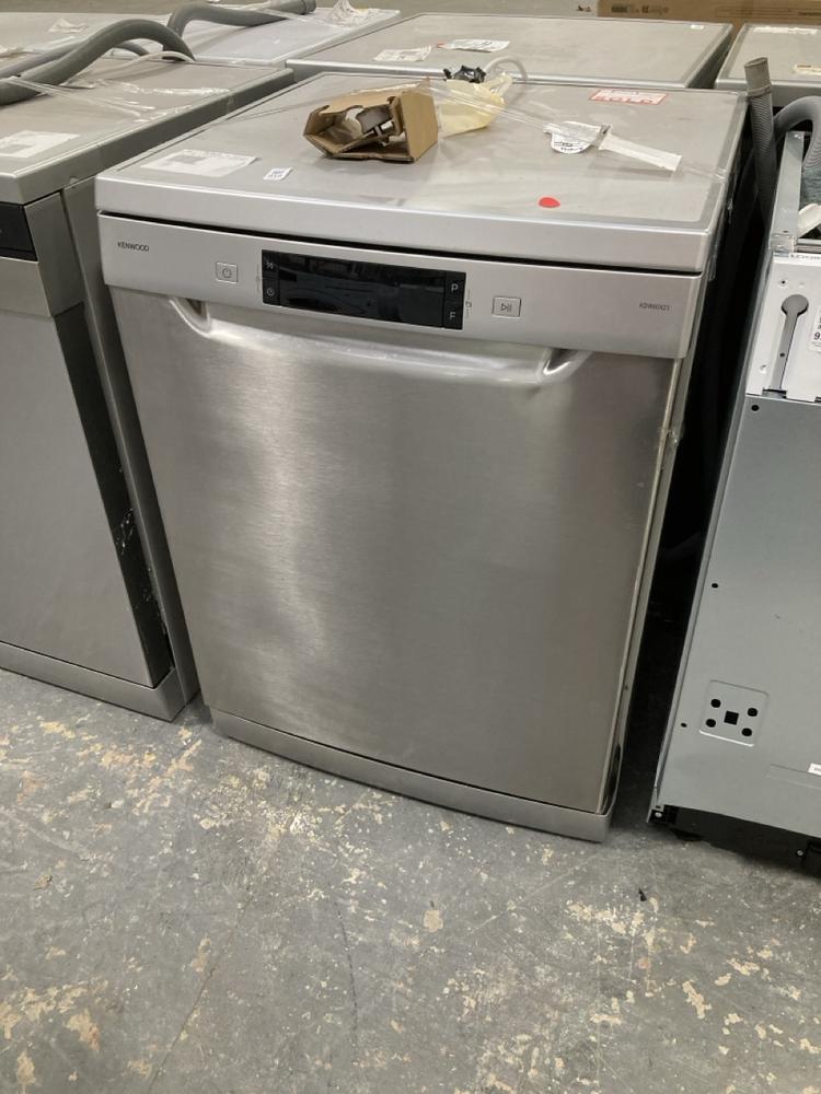 Lot 918  
            Chesterfield SR39 - Collection or Optional Delivery Available 

                
KENWOOD FREESTANDING DISHWASHER IN SILVER MODEL: KDW60X23 ORIGINAL RRP- £349 (LOC...