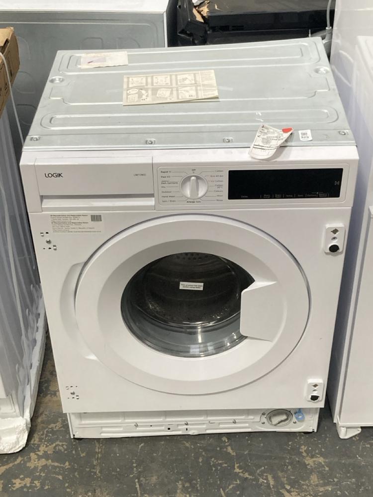 Lot 929  
            Chesterfield SR39 - Collection or Optional Delivery Available 

                
LOGIK WASHING MACHINE IN WHITE MODELl IW712W22 ORIGINAL RRP- £199 (LOCATION: SR40)