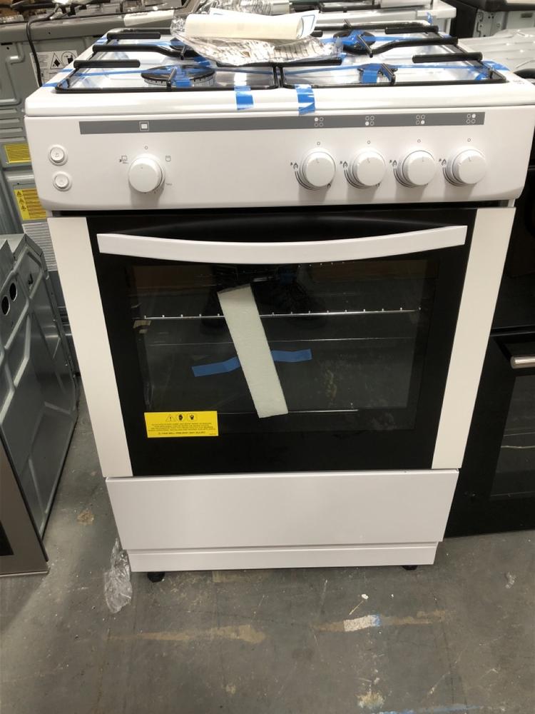 Lot 92  
            Chesterfield SR39 - Collection or Optional Delivery Available 

                
ESSENTIALS 4 BURNER OVEN IN WHITE MODEL: CFSG60W18 ORIGINAL RRP- £269 (LOCATION: B3)