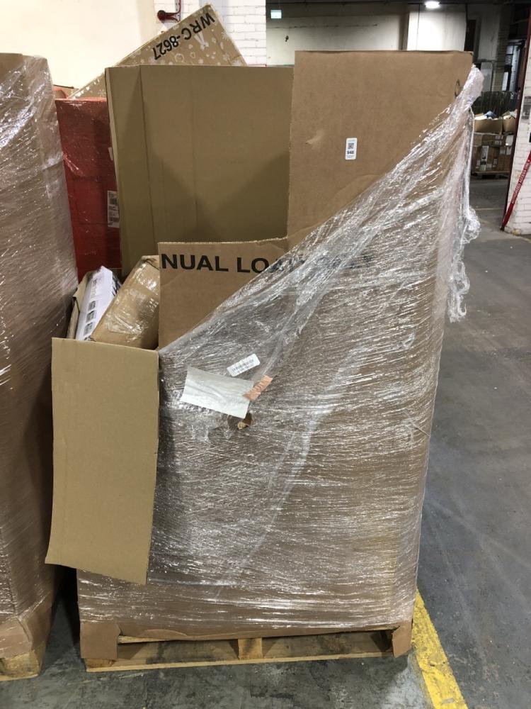 Lot 948  
            Chesterfield SR39 - Collection or Optional Delivery Available 

                
PALLET OF ASSORTED ITEMS TO INCLUDE KEPLIN 5 TIER BAMBOO SHOE RACK (LOCATION: SR4...