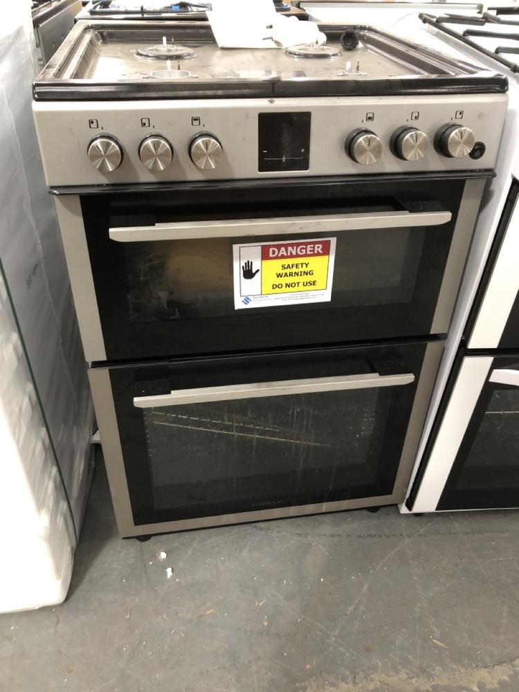 Lot 97  
            Chesterfield SR39 - Collection or Optional Delivery Available 

                
KENWOOD 4 BURNER DOUBLE OVEN IN STAINLESS STEEL MODEL: KTG606S22 ORIGINAL RRP- £3...
