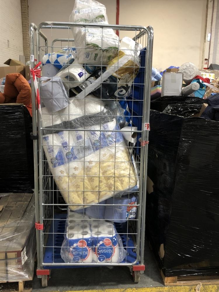 Lot 985  
            Chesterfield SR39 - Collection 

                
CAGE OF ASSORTED TOILET TISSUE (COLLECTION ONLY) (CAGE NOT INCLUDED) (LOCATION: S...