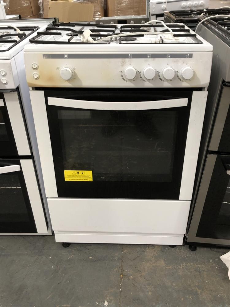 Lot 99  
            Chesterfield SR39 - Collection or Optional Delivery Available 

                
ESSENTIALS 4 BURNER OVEN IN WHITE MODEL: CFSG60W18 ORIGINAL RRP- £269 (LOCATION: B3)