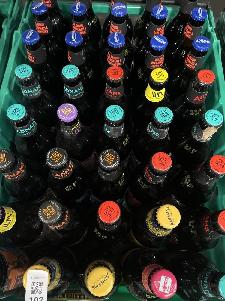 Lot 102  
            Chesterfield SR40 - Collection 

                
APPROX 40 X ASSORTED BOTTLES OF ADNAMS TO INCLUDE KOBOLO, DOUBLE GHOST AND BROADS...