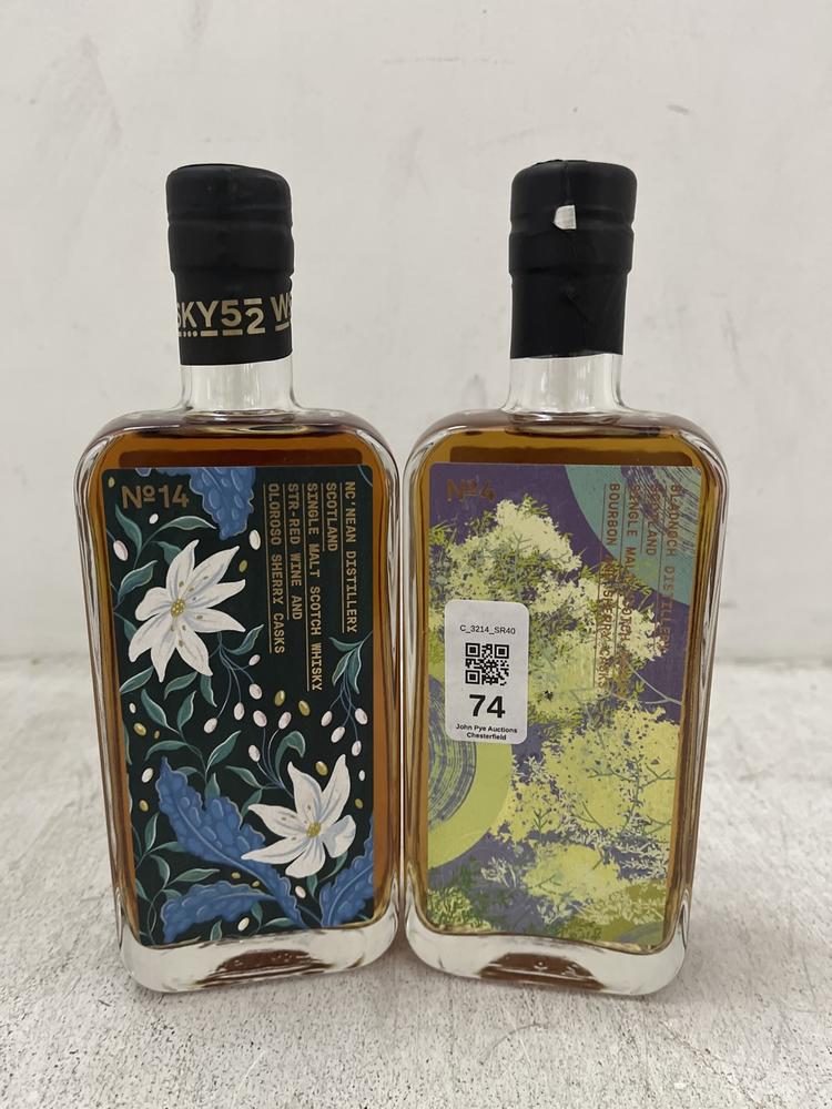 Lot 74  
            Chesterfield SR40 - Collection or Optional Delivery Available 

                
2 X ASSORTED SMALL BATCH WHISKEYS TO INCLUDE NC'NEAN DISTILLERY (35CL ABV 47%) AN...