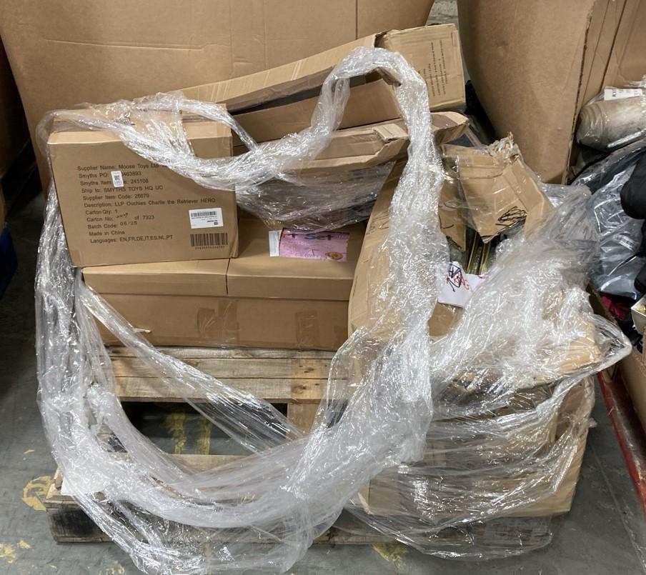 Lot 1001  
            Chesterfield SR38 - Collection or Optional Delivery Available 

                
PALLET OF ASSORTED ITEMS TO INCLUDE CHARLIE THE RETRIEVER HERO (LOCATION: SR37)