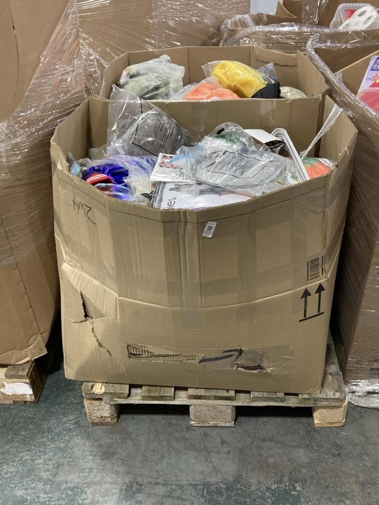 Lot 1011  
            Chesterfield SR38 - Collection or Optional Delivery Available 

                
PALLET OF ASSORTED ITEMS TO INCLUDE SPIDER MAN COSTUME (LOCATION: SR37)