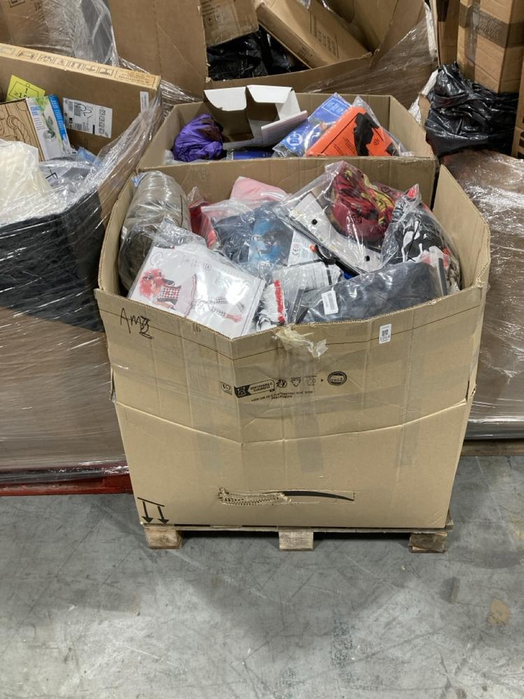 Lot 1014  
            Chesterfield SR38 - Collection or Optional Delivery Available 

                
PALLET OF ASSORTED ITEMS TO INCLUDE AGES 8-10 IRON MAN COSTUME (LOCATION: SR37)