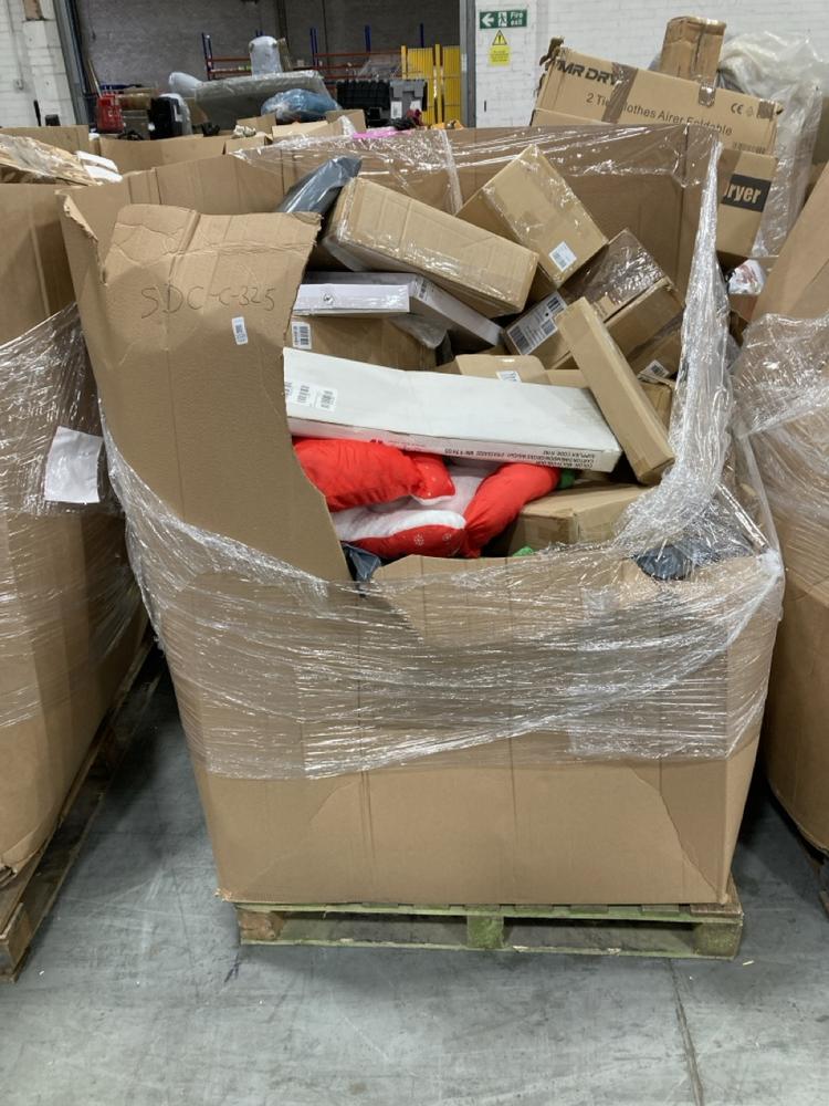 Lot 1035  
            Chesterfield SR38 - Collection or Optional Delivery Available 

                
PALLET OF ASSORTED ITEMS TO INCLUDE SANTA SLEIGH PET BED (LOCATION: SR37)