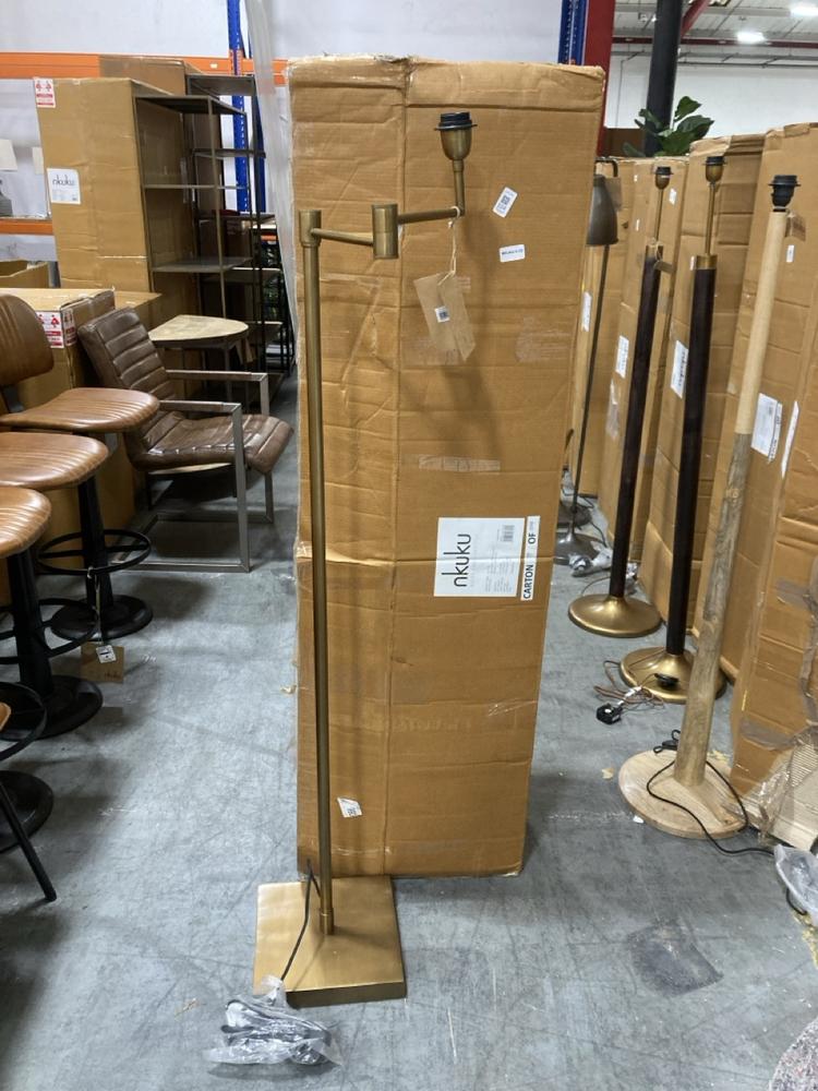 Lot 104  
            Chesterfield SR38 - Collection or Optional Delivery Available 

                
NKUKU KARA IRON FLOOR LAMP - BRASS - ONE SIZE - ITEM NO. KL1201 - ORIGINAL RRP £3...