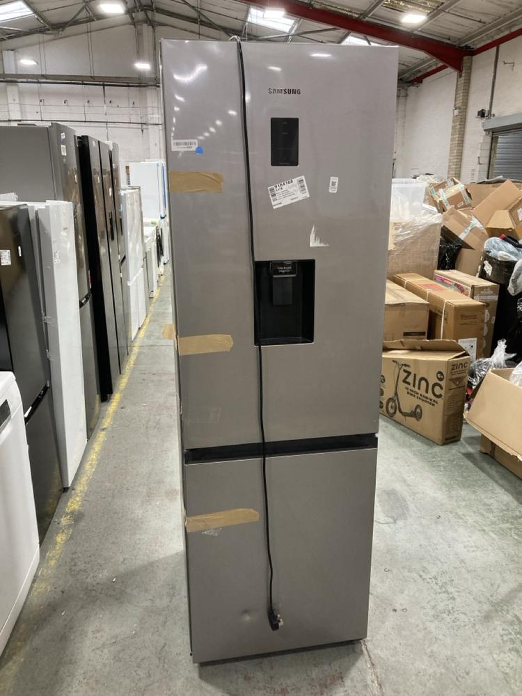 Lot 1053  
            Chesterfield SR38 - Collection or Optional Delivery Available 

                
SAMSUNG FRIDGE FREEZER WITH WATER DISPENSER - MODEL NO. RB34C652ESA/EU - ORIGINAL...