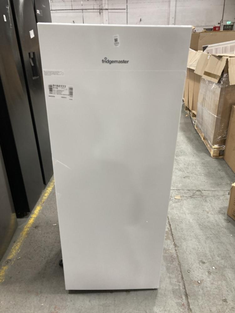 Lot 1056  
            Chesterfield SR38 - Collection or Optional Delivery Available 

                
FRIDGEMASTER 55CM STATIC TALL FREEZER IN WHITE - MODEL NO. MTZ55153E - ORIGINAL R...