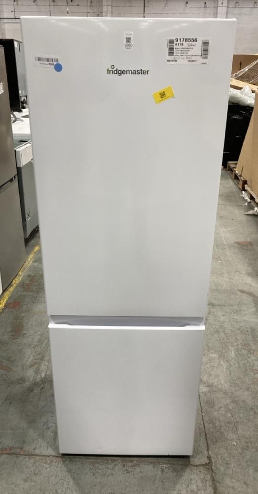 Lot 1060  
            Chesterfield SR38 - Collection or Optional Delivery Available 

                
FRIDGEMASTER 50CM FREESTANDING 60/40 FRIDGE FREEZER IN WHITE - MODEL NO. MC50175A...