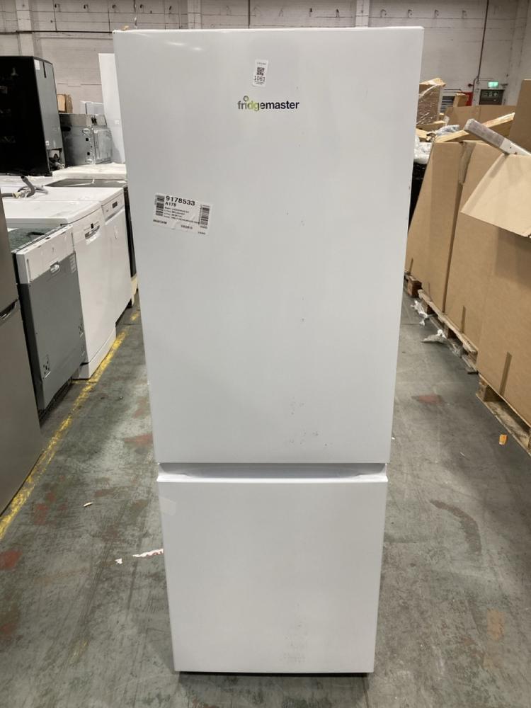 Lot 1061  
            Chesterfield SR38 - Collection or Optional Delivery Available 

                
FRIDGEMASTER 50CM FREESTANDING 60/40 FRIDGE FREEZER IN WHITE - MODEL NO. MC50175A...