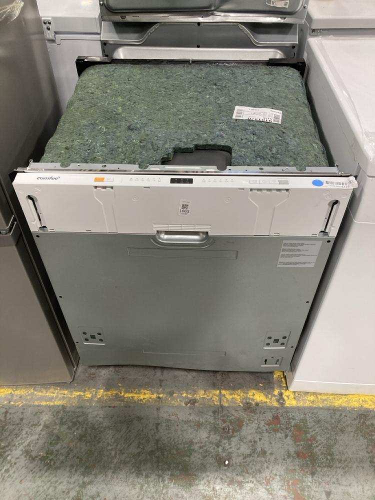 Lot 1063  
            Chesterfield SR38 - Collection or Optional Delivery Available 

                
COMFEE FULLY INTEGRATED DISHWASHER - MODEL NO. KWH-BD1215P-W - ORIGINAL RRP £237 ...
