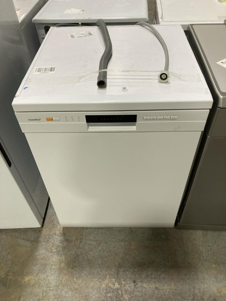 Lot 1093  
            Chesterfield SR38 - Collection or Optional Delivery Available 

                
COMFEE FREESTANDING DISHWASHER IN WHITE - MODEL NO. CDWPF1201PW - ORIGINAL RRP £2...