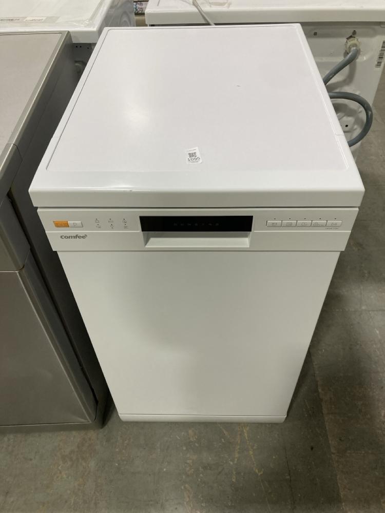 Lot 1095  
            Chesterfield SR38 - Collection or Optional Delivery Available 

                
COMFEE FREESTANDING SLIMLINE DISHWASHER IN WHITE - MODEL NO. CDWEF1034BW -UK - OR...