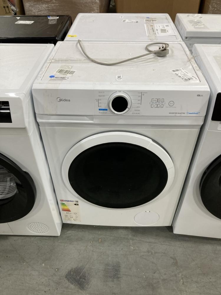 Lot 1106  
            Chesterfield SR38 - Collection or Optional Delivery Available 

                
MIDEA 8 KG FREESTANDING WASHING MACHINE IN WHITE - MODEL NO. MF10EW80BA - ORIGINA...