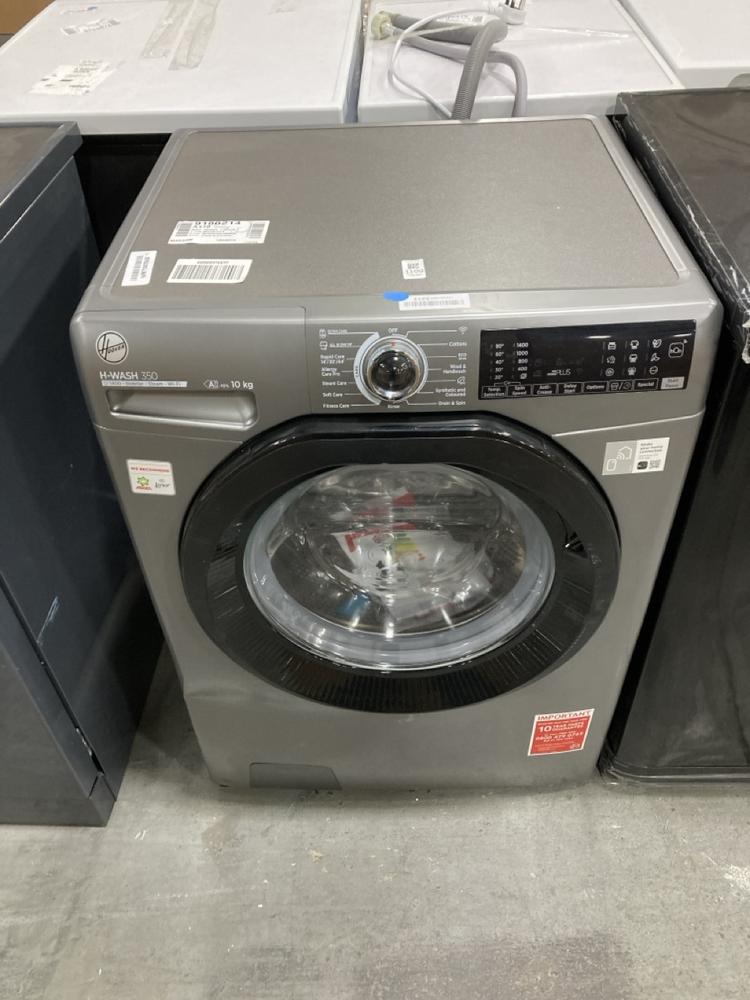 Lot 1109  
            Chesterfield SR38 - Collection or Optional Delivery Available 

                
HOOVER H-WASH 350 FREESTANDING 10KG WASHING MACHINE IN ANTHRACITE - MODEL NO. H3W...