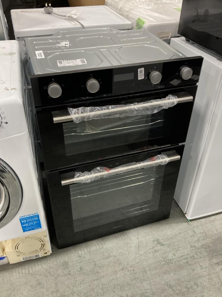 Lot 1126  
            Chesterfield SR38 - Collection or Optional Delivery Available 

                
HISENSE BUILT IN DOUBLE ELECTRIC OVEN - MODEL NO. BID95211BGUK - ORIGINAL RRP £39...