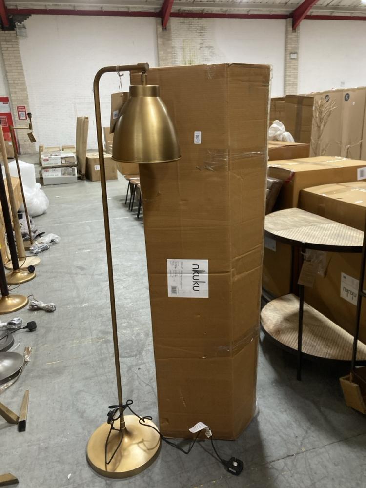 Lot 113  
            Chesterfield SR38 - Collection or Optional Delivery Available 

                
NKUKU MUTURI FLOOR LAMP - ANTIQUE BRASS - ONE SIZE - ITEM NO. ML5101 - ORIGINAL R...
