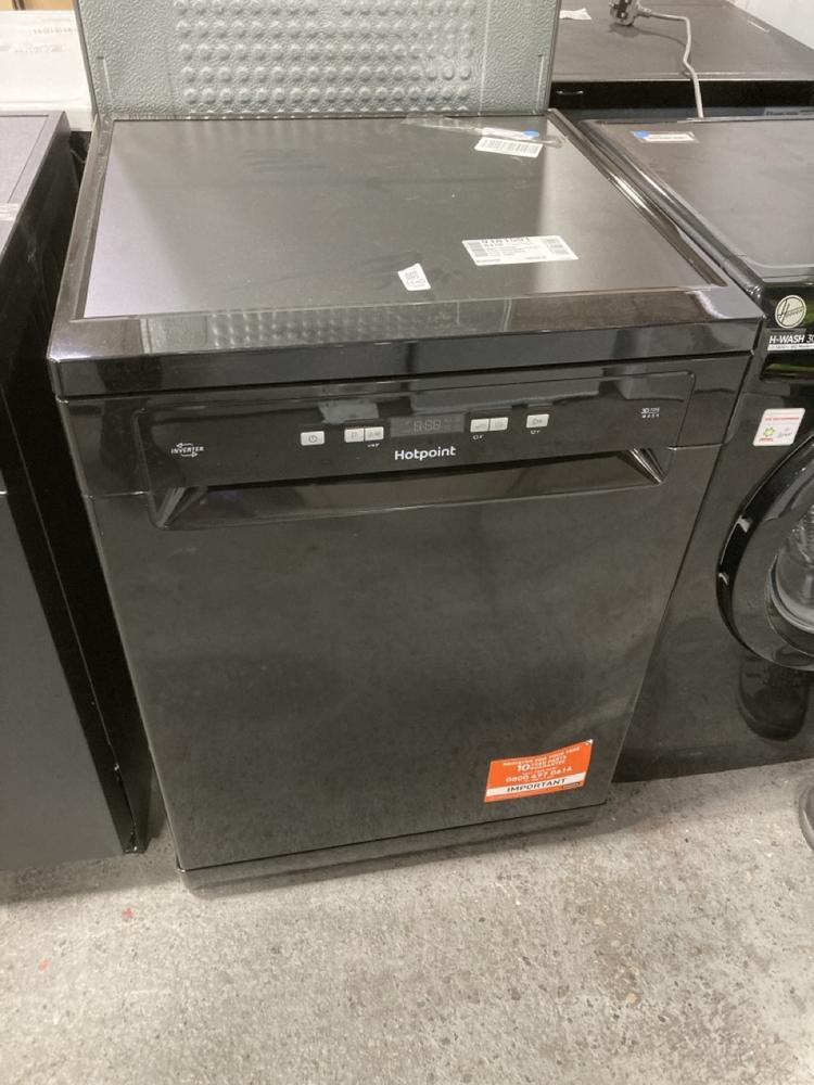 Lot 1140  
            Chesterfield SR38 - Collection or Optional Delivery Available 

                
HOTPOINT FULL SIZE DISHWASHER IN BLACK - MODEL NO. HFC3C26WCB - ORIGINAL RRP £399...