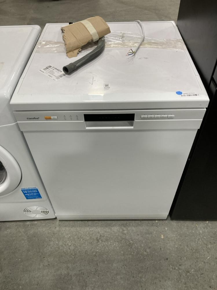 Lot 1149  
            Chesterfield SR38 - Collection or Optional Delivery Available 

                
COMFEE FREESTANDING DISHWASHER IN WHITE - MODEL NO. CDWPF1201PW - ORIGINAL RRP £2...