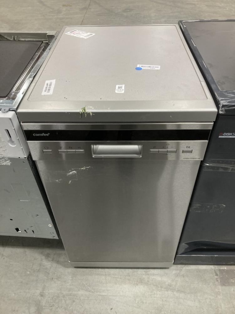 Lot 1153  
            Chesterfield SR38 - Collection or Optional Delivery Available 

                
COMFEE SLIMLINE FREESTANDING DISHWASHER IN STAINLESS STEEL - MODEL NO. CDWEF1036E...
