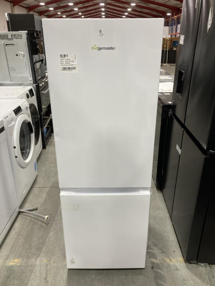 Lot 1159  
            Chesterfield SR38 - Collection or Optional Delivery Available 

                
FRIDGEMASTER 50CM FREESTANDING 60/40 FRIDGE FREEZER IN WHITE - MODEL NO. MC50175A...