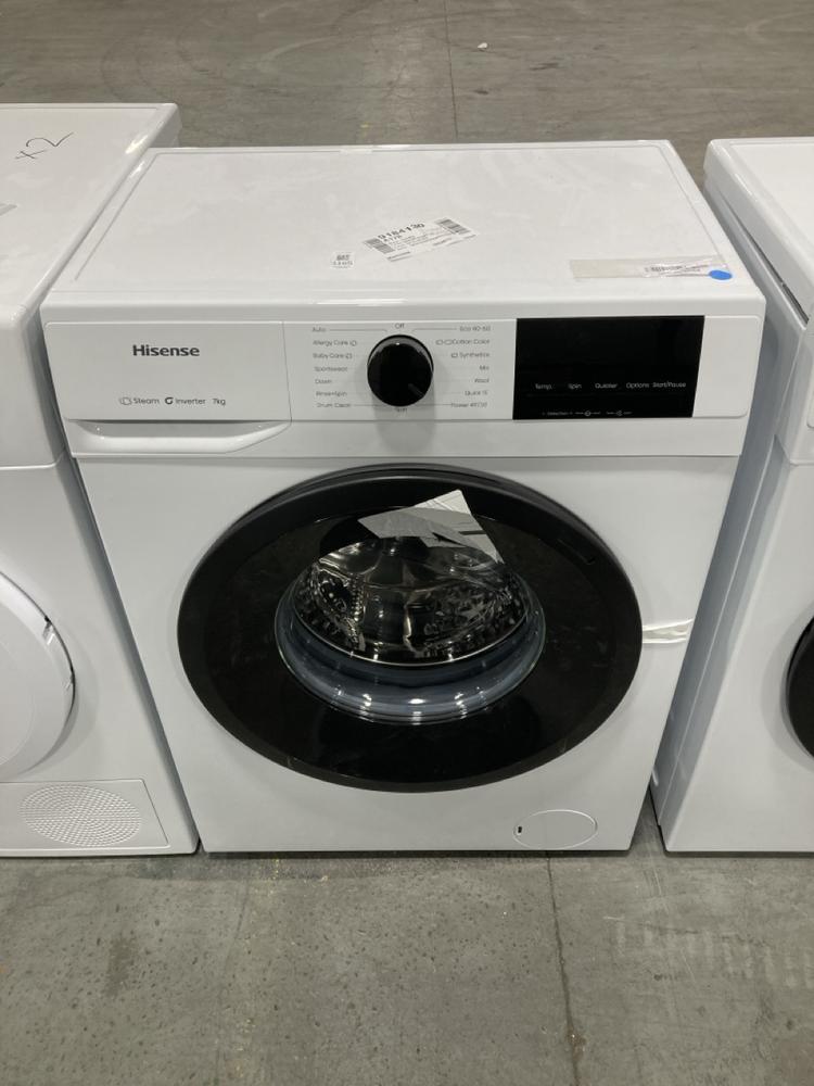 Lot 1165  
            Chesterfield SR38 - Collection or Optional Delivery Available 

                
HISENSE 7KG FREESTANDING WASHING MACHINE IN WHITE - MODEL NO. WF1G7021BW - ORIGIN...