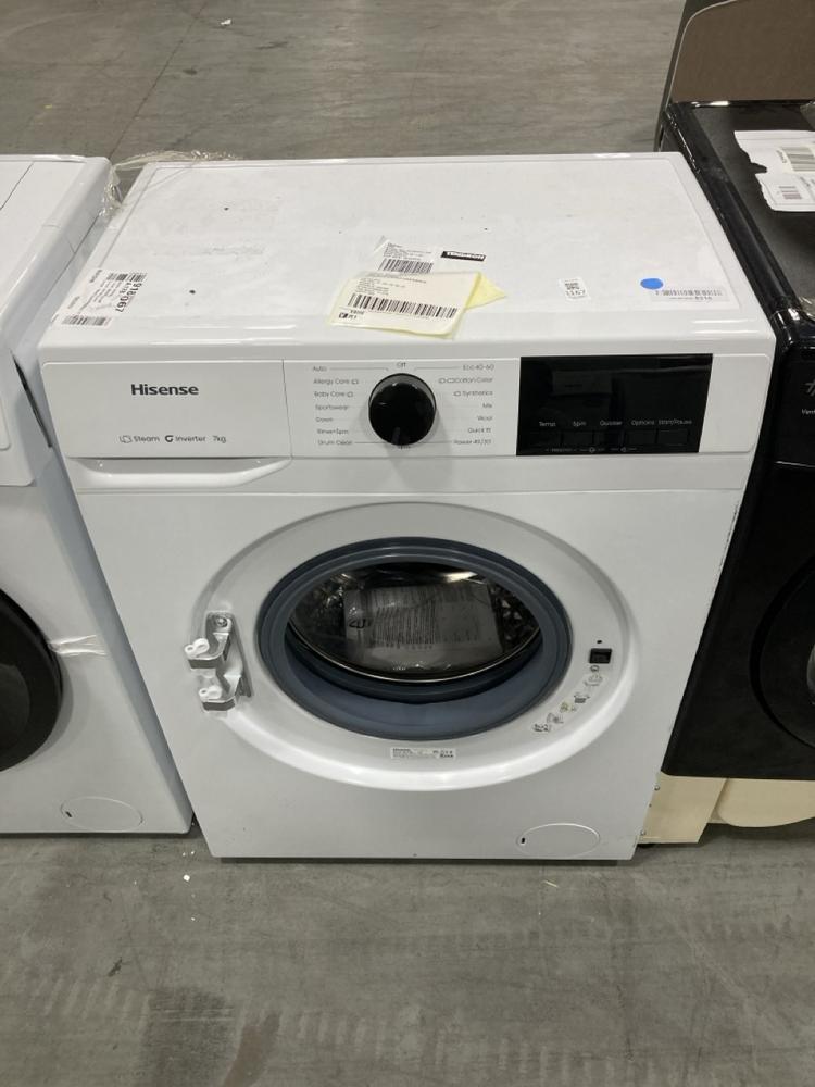 Lot 1167  
            Chesterfield SR38 - Collection or Optional Delivery Available 

                
HISENSE 7KG FREESTANDING WASHING MACHINE IN WHITE - MODEL NO. WF1G7021BW - ORIGIN...