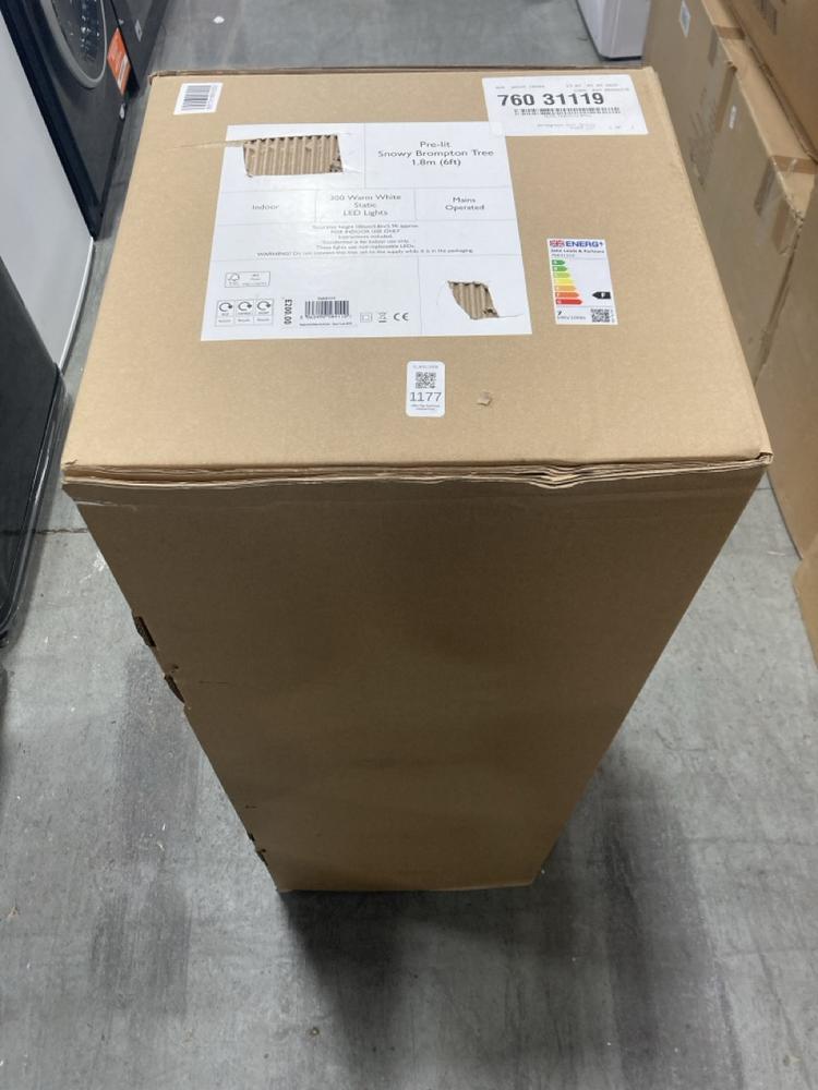 Lot 1177  
            Chesterfield SR38 - Collection or Optional Delivery Available 

                
JOHN LEWIS 6FT PRE LIT SNOWY BROMPTON TREE (LOCATION: SR37)