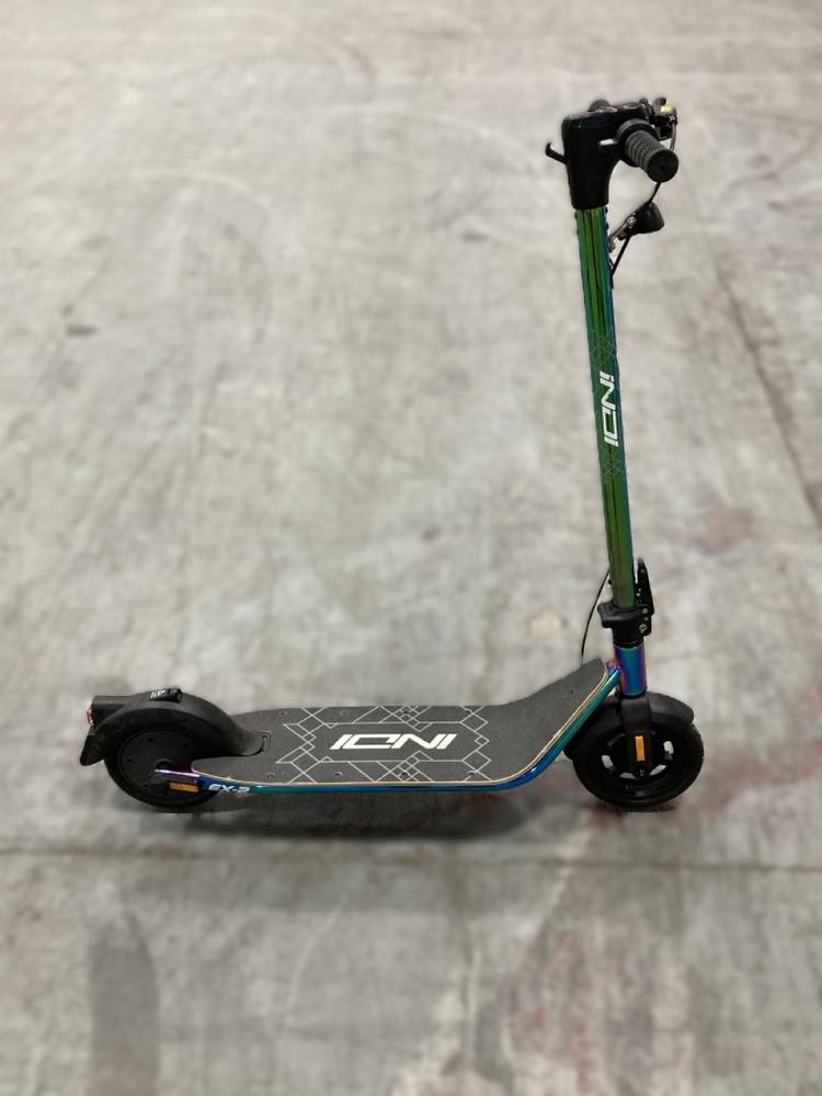 Lot 1198  
            Chesterfield SR38 - Collection 

                
INDI ELECTRIC SCOOTER IN MULTI COLOURED FRAME (COLLECTION ONLY) (LOCATION: SR37)