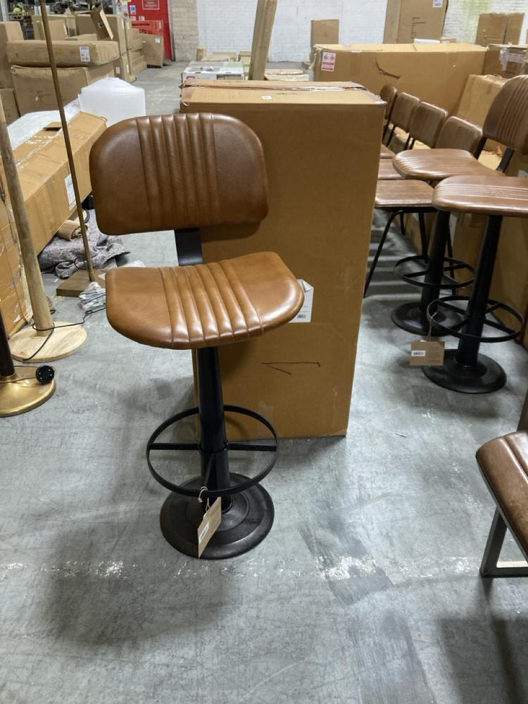 Lot 122  
            Chesterfield SR38 - Collection or Optional Delivery Available 

                
NKUKU NARWANA BAR CHAIR - AGED TAN - ONE SIZE - ITEM NO. NC2001 - ORIGINAL RRP £3...