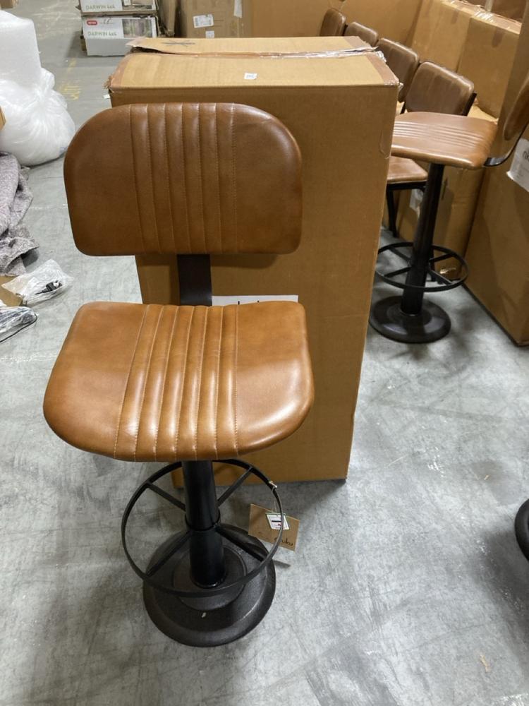 Lot 123  
            Chesterfield SR38 - Collection or Optional Delivery Available 

                
NKUKU NARWANA BAR CHAIR - AGED TAN - ONE SIZE - ITEM NO. NC2001 - ORIGINAL RRP £3...