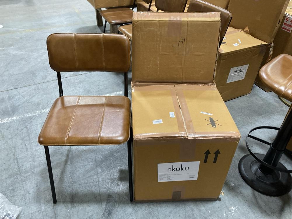 Lot 125  
            Chesterfield SR38 - Collection or Optional Delivery Available 

                
NKUKU UKARI DINING CHAIR - AGED TAN - ITEM NO. UC1001 - ORIGINAL RRP £240 (LOCATI...