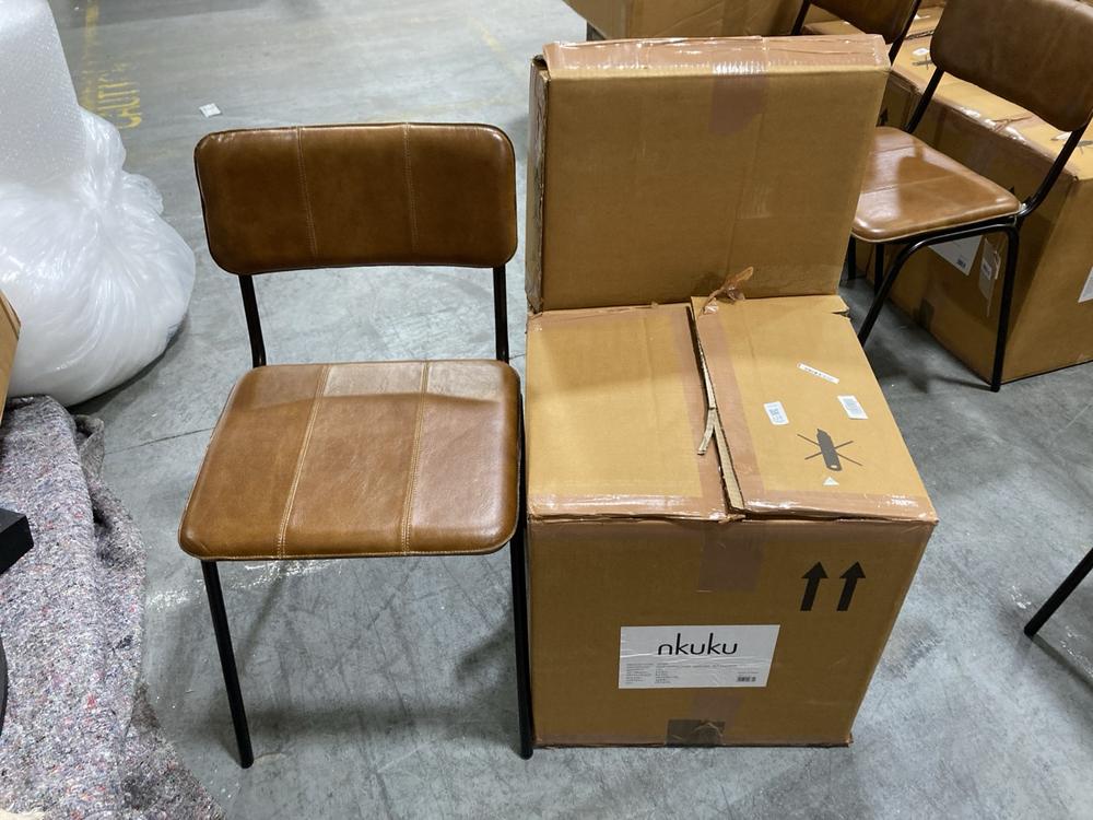 Lot 126  
            Chesterfield SR38 - Collection or Optional Delivery Available 

                
NKUKU UKARI DINING CHAIR - AGED TAN - ITEM NO. UC1001 - ORIGINAL RRP £240 (LOCATI...
