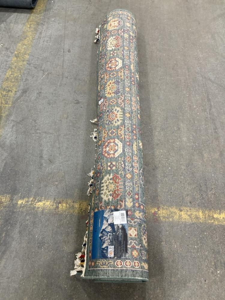 Lot 241  
            Chesterfield SR38 - Collection or Optional Delivery Available 

                
GOOCH LUXURY RUGS WOVEN MALAKI RUG 165 X 235 CM IN GREEN - ORIGINAL RRP £850 (LOC...