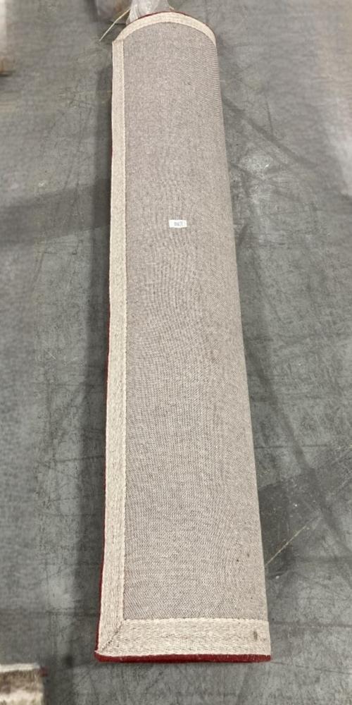 Lot 248  
            Chesterfield SR38 - Collection or Optional Delivery Available 

                
LARGE RUG IN DEEP RED (LOCATION: SR38 B11)