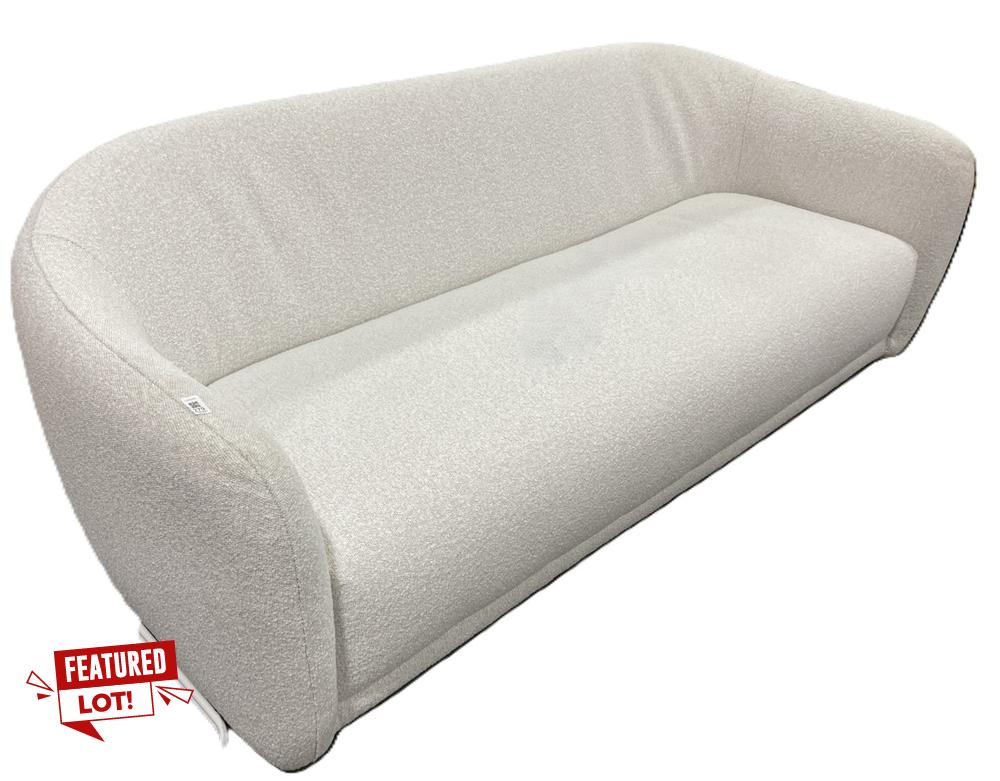 Lot 279  
            Chesterfield SR38 - Collection or Optional Delivery Available 

                
JOHN LEWIS 4 SEATER SOFA IN WHITE BOUCLE FABRIC (LOCATION: SR38 B10) (3441493)