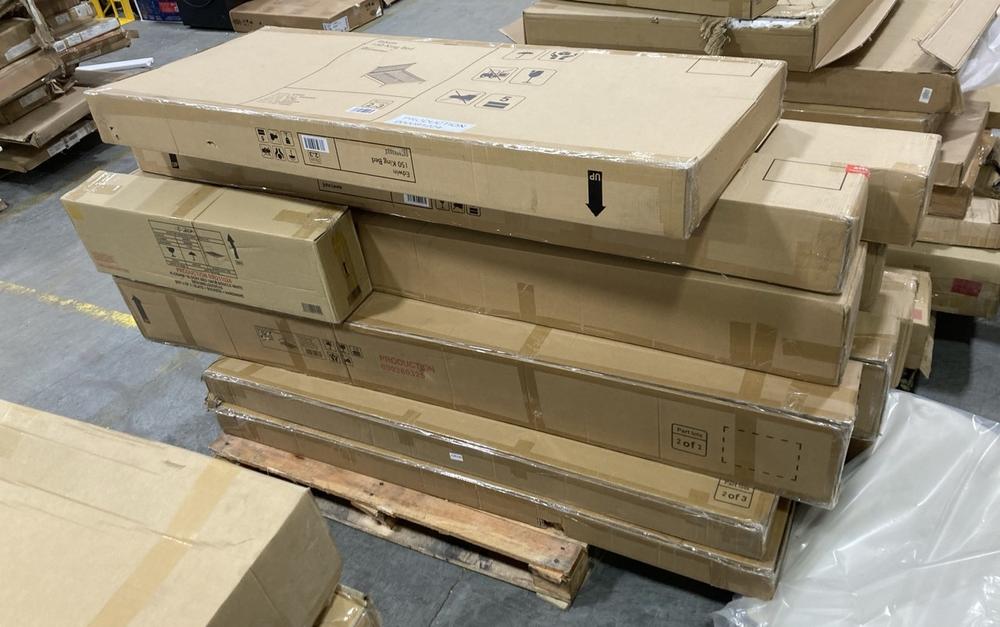 Lot 285  
            Chesterfield SR38 - Collection or Optional Delivery Available 

                
PALLET OF ASSORTED PARTS TO INCLUDE JOHN LEWIS EDWIN 150 KING BED *BOX 2 OF 3 ONL...