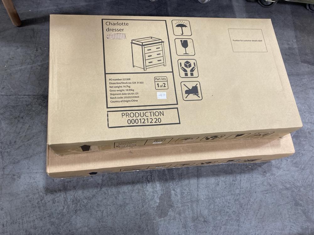 Lot 288  
            Chesterfield SR38 - Collection or Optional Delivery Available 

                
JOHN LEWIS CHARLOTTE DRESSER IN WHITE - ORIGINAL RRP £325 (LOCATION: SR38 B10)