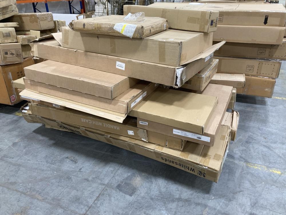 Lot 298  
            Chesterfield SR38 - Collection or Optional Delivery Available 

                
PALLET OF ASSORTED PARTS TO INCLUDE JOHN LEWIS BONNIE BED 90CM VELVET MINK *BOX 3...