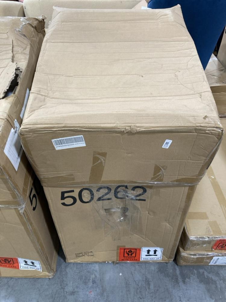 Lot 372  
            Chesterfield SR38 - Collection or Optional Delivery Available 

                
BELIANI SET OF 6 DINING CHAIRS IN PLASTIC WOOD GREY FINISH - ITEM NO. 50262 (LOCA...