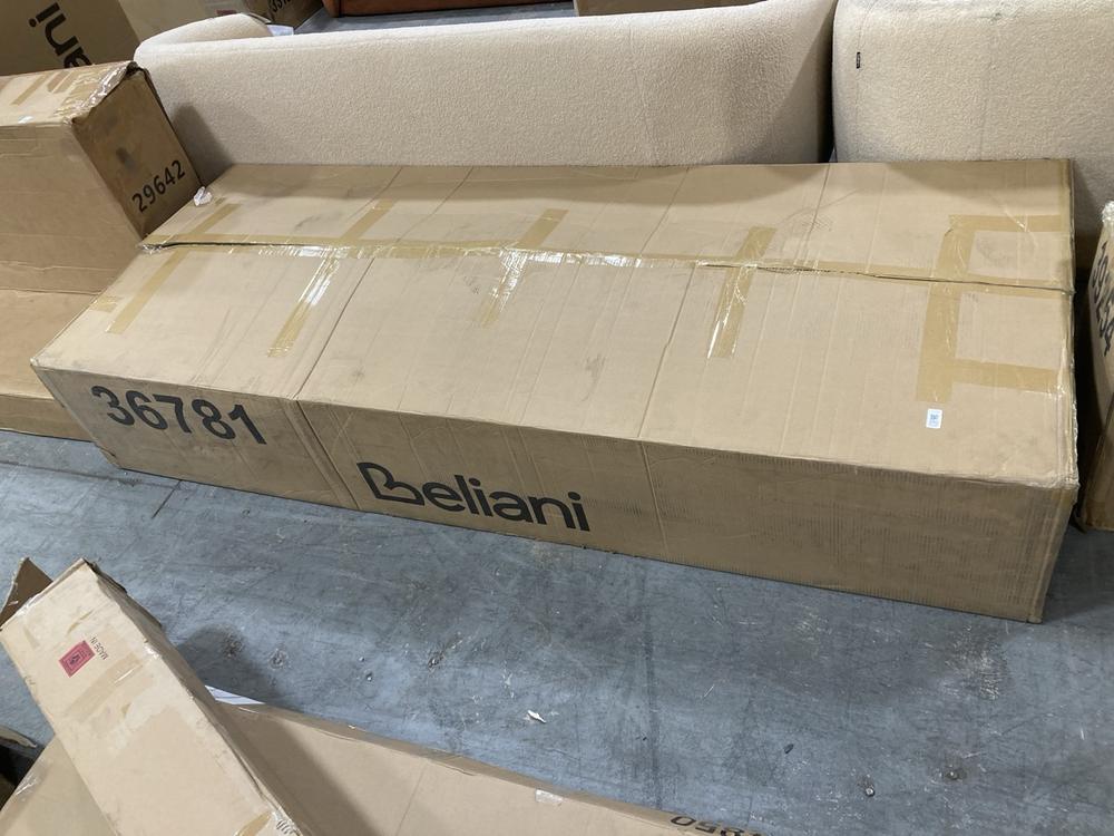 Lot 392  
            Chesterfield SR38 - Collection or Optional Delivery Available 

                
BELIANI SOFA 3 SEATER SOKNA FABRIC LIGHT BEIGE WITH TABLES - ITEM NO. 36781 - ORI...