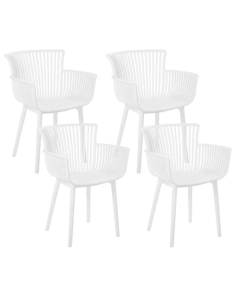 Lot 394  
            Chesterfield SR38 - Collection or Optional Delivery Available 

                
BELIANI SET OF 4 GARDEN CHAIRS PESARO WHITE - ITEM NO. 747488 - ORIGINAL RRP £219...