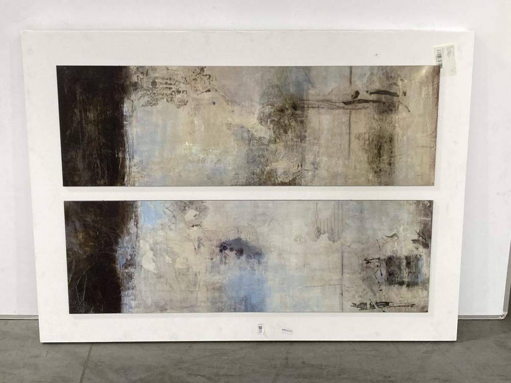 Lot 40  
            Chesterfield SR38 - Collection 

                
DFS DOUBLE PLAQUE ABSTRACT EXPRESSIONIST WALL ART IN MULTICOLOUR (COLLECTION ONLY...