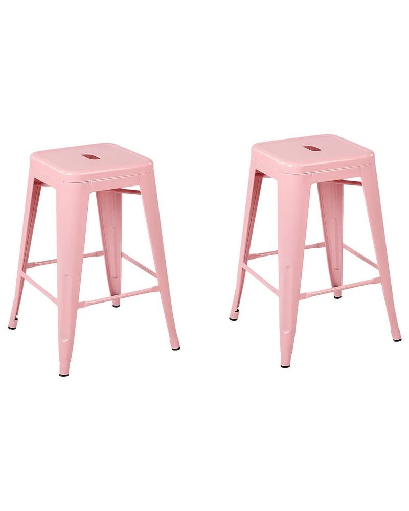 Lot 419  
            Chesterfield SR38 - Collection or Optional Delivery Available 

                
BELIANI SET OF 2 BAR STOOLS CABRILLO METAL PINK - ITEM NO. 21483 - ORIGINAL RRP £...